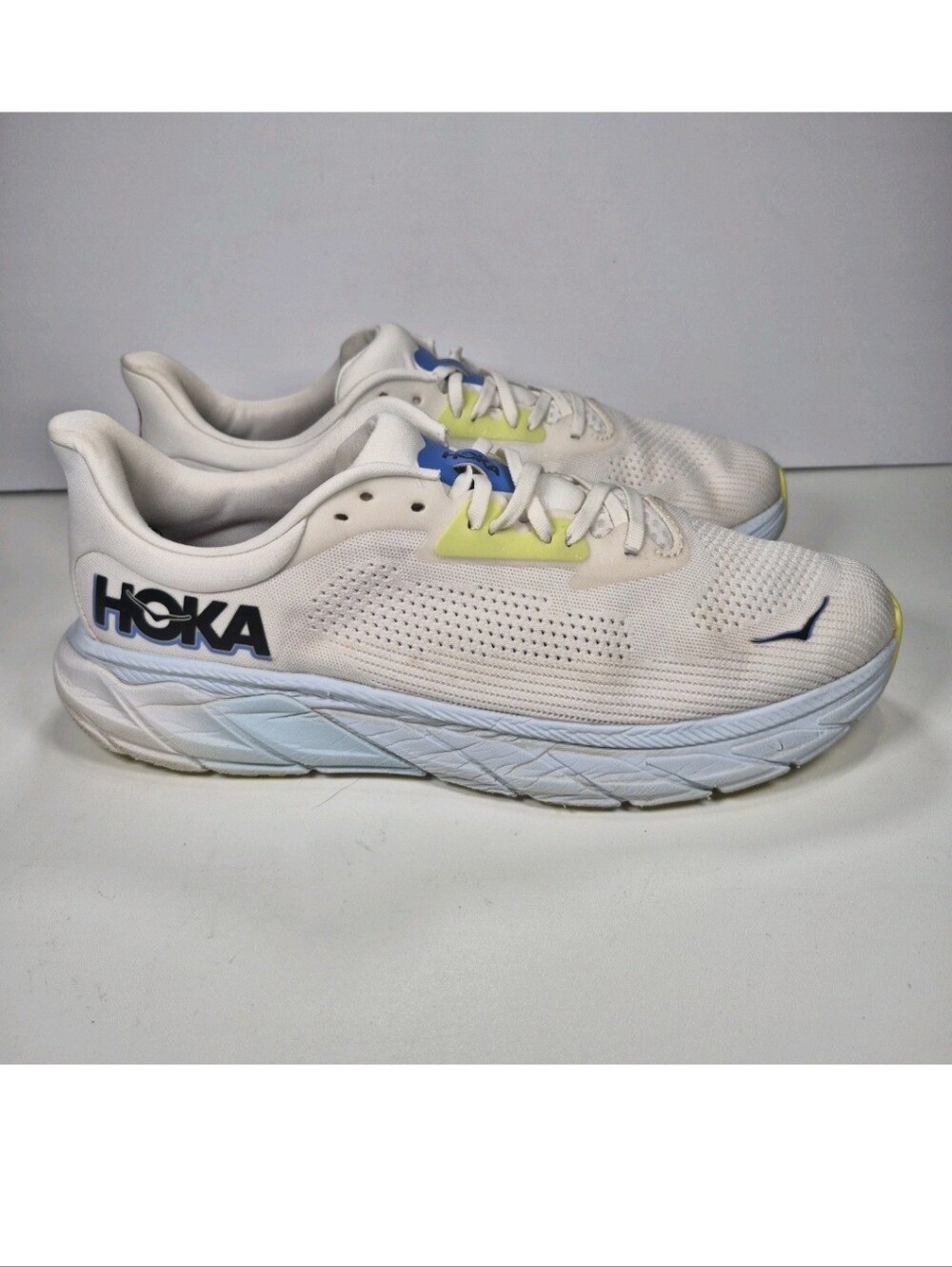 Hoka One One Arahi 7 Blanc De Blanc Blue Men’s Size  12.5 2E 1147870/BVR